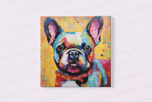Load image into Gallery viewer, Vibrant French Bulldog Tapestry Wall Art Poster-Art-Dog Art, French Bulldog, Home Decor, Poster-4