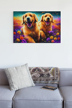 Load image into Gallery viewer, Vibrant Harmony Golden Retrievers Wall Art Poster-Art-Dog Art, Golden Retriever, Home Decor, Poster-3