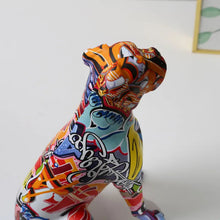 Load image into Gallery viewer, Vibrant Hydro Drip Art Sitting Boxer Statues-Home Decor-Boxer, Dog Dad Gifts, Dog Mom Gifts, Home Decor, Statue-7