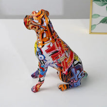 Load image into Gallery viewer, Vibrant Hydro Drip Art Sitting Boxer Statues-Home Decor-Boxer, Dog Dad Gifts, Dog Mom Gifts, Home Decor, Statue-8