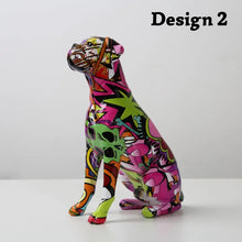 Load image into Gallery viewer, Vibrant Hydro Drip Art Sitting Boxer Statues-Home Decor-Boxer, Dog Dad Gifts, Dog Mom Gifts, Home Decor, Statue-Design 2-12