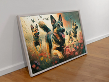 Load image into Gallery viewer, Vibrant Valor German Shepherds Wall Art Poster-Art-Dog Art, German Shepherd, Home Decor, Poster-2