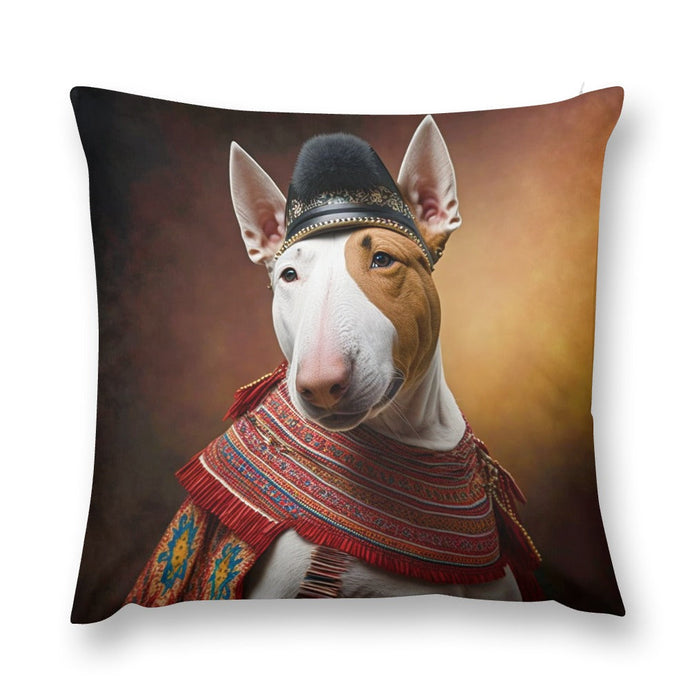 Victorian Canine Bull Terrier Plush Pillow Case-Bull Terrier, Dog Dad Gifts, Dog Mom Gifts, Home Decor, Pillows-6