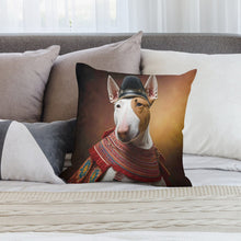 Load image into Gallery viewer, Victorian Canine Bull Terrier Plush Pillow Case-Bull Terrier, Dog Dad Gifts, Dog Mom Gifts, Home Decor, Pillows-8