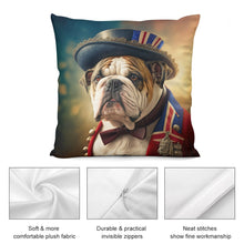 Load image into Gallery viewer, Victorian Ruminations English Bulldog Plush Pillow Case-Cushion Cover-Dog Dad Gifts, Dog Mom Gifts, English Bulldog, Home Decor, Pillows-5