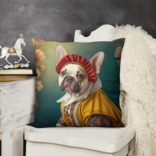 Load image into Gallery viewer, Vintage Vogue Fawn French Bulldog Plush Pillow Case-Cushion Cover-Dog Dad Gifts, Dog Mom Gifts, French Bulldog, Home Decor, Pillows-3