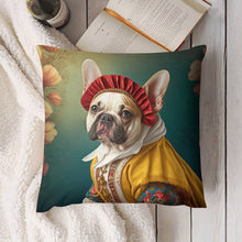 Load image into Gallery viewer, Vintage Vogue Fawn French Bulldog Plush Pillow Case-Cushion Cover-Dog Dad Gifts, Dog Mom Gifts, French Bulldog, Home Decor, Pillows-4