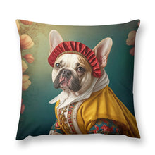 Load image into Gallery viewer, Vintage Vogue Fawn French Bulldog Plush Pillow Case-Cushion Cover-Dog Dad Gifts, Dog Mom Gifts, French Bulldog, Home Decor, Pillows-12 &quot;×12 &quot;-1