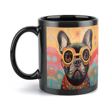 Load image into Gallery viewer, Visionary Voyager Black French Bulldog Coffee Mug-3