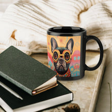 Load image into Gallery viewer, Visionary Voyager Black French Bulldog Coffee Mug-6