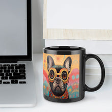 Load image into Gallery viewer, Visionary Voyager Black French Bulldog Coffee Mug-7
