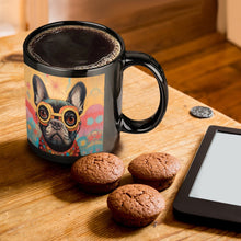 Load image into Gallery viewer, Visionary Voyager Black French Bulldog Coffee Mug-ONE SIZE-Black-1