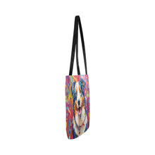 Load image into Gallery viewer, Vivacious Vibrance Australian Shepherd Shopping Tote Bag-Accessories-Accessories, Australian Shepherd, Bags, Dog Dad Gifts, Dog Mom Gifts-3