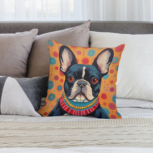 Vivacious Vigilan French Bulldog Plush Pillow Case-Cushion Cover-Dog Dad Gifts, Dog Mom Gifts, French Bulldog, Home Decor, Pillows-2