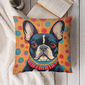 Vivacious Vigilan French Bulldog Plush Pillow Case-Cushion Cover-Dog Dad Gifts, Dog Mom Gifts, French Bulldog, Home Decor, Pillows-4