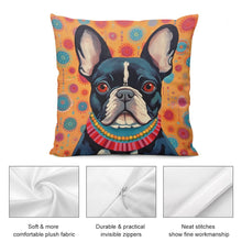 Load image into Gallery viewer, Vivacious Vigilan French Bulldog Plush Pillow Case-Cushion Cover-Dog Dad Gifts, Dog Mom Gifts, French Bulldog, Home Decor, Pillows-5