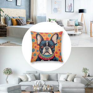 Vivacious Vigilan French Bulldog Plush Pillow Case-Cushion Cover-Dog Dad Gifts, Dog Mom Gifts, French Bulldog, Home Decor, Pillows-8