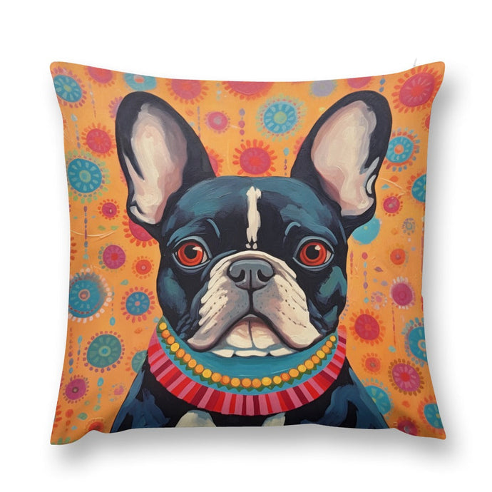 Vivacious Vigilan French Bulldog Plush Pillow Case-Cushion Cover-Dog Dad Gifts, Dog Mom Gifts, French Bulldog, Home Decor, Pillows-12 