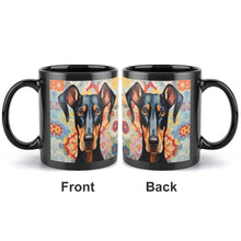 Load image into Gallery viewer, Vivid Vigilance Doberman Coffee Mug-2