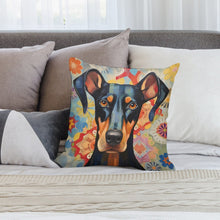 Load image into Gallery viewer, Vivid Vigilance Doberman Plush Pillow Case-Cushion Cover-Doberman, Dog Dad Gifts, Dog Mom Gifts, Home Decor, Pillows-2