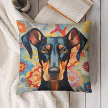 Load image into Gallery viewer, Vivid Vigilance Doberman Plush Pillow Case-Cushion Cover-Doberman, Dog Dad Gifts, Dog Mom Gifts, Home Decor, Pillows-4