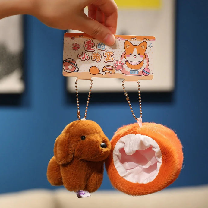 Vizsla in an Egg Shell Plush Toy Keychain-Vizsla-1