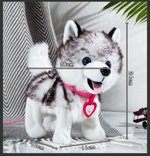 Load image into Gallery viewer, Walk and Bark Interactive Husky Stuffed Animal Plush Toy-Stuffed Animals-Siberian Husky, Stuffed Animal-A with bag-9