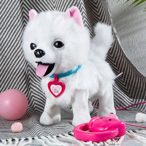 Walk and Bark Interactive Pomeranian Stuffed Animal Plush Toy-Stuffed Animals-Pomeranian, Stuffed Animal-B with bag-2