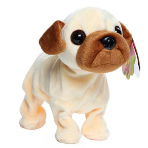 Walk and Bark Sound Controlled Pug Stuffed Animal Plush Toy-Stuffed Animals-Pug, Stuffed Animal-D-7