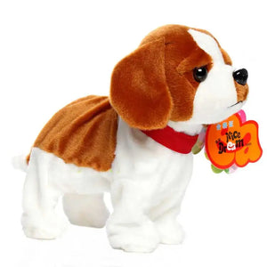 Walk and Bark Sound Controlled Red Beagle Stuffed Animal Plush Toy-Stuffed Animals-Beagle, Stuffed Animal-F-5