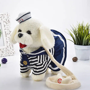 Walk, Talk and Dance Bichon Frise Interactive Stuffed Animal Plush Toy-Stuffed Animals-Bichon Frise, Stuffed Animal-B-4