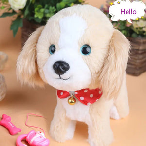 Walk, Wag, and Bark Bichon Frise Interactive Plush Toy-Stuffed Animals-Bichon Frise, Stuffed Animal-Bichon Frise-CHINA-6