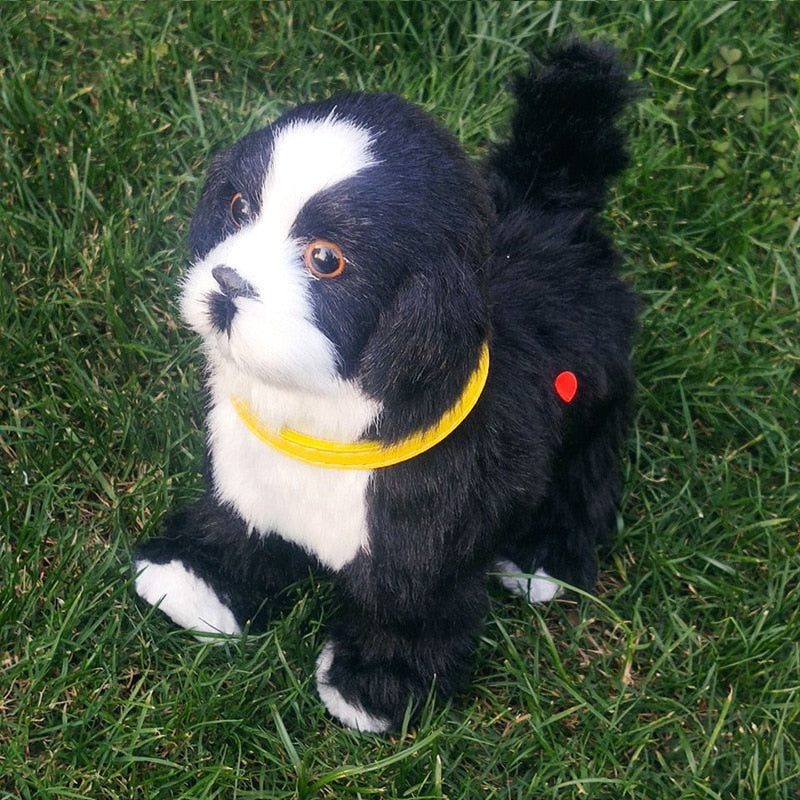 Interactive Plush Dog Soft fur Border Collie breed, Toys \ Interactive  pets