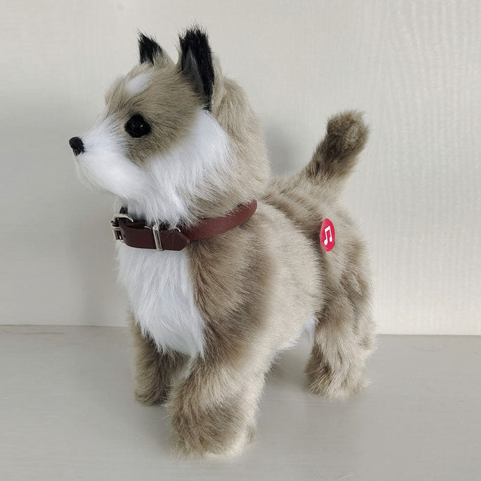 Walk, Wag and Bark Interactive Husky Stuffed Animal Plush Toy-Stuffed Animals-Home Decor, Siberian Husky, Stuffed Animal-1