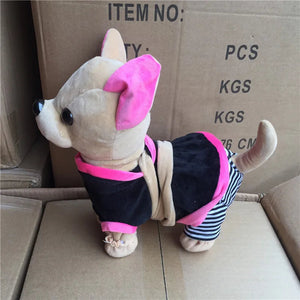 Walk, Wag and Bark White Chihuahua Interactive Plush Toys-Stuffed Animals-Chihuahua, Stuffed Animal-3