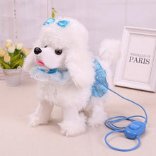 Load image into Gallery viewer, Walk, Wag and Bark White Poodle Interactive Plush Toy-Stuffed Animals-Poodle, Stuffed Animal-3