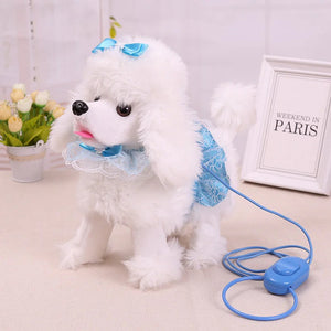 Walk, Wag and Bark White Poodle Interactive Plush Toy-Stuffed Animals-Poodle, Stuffed Animal-3