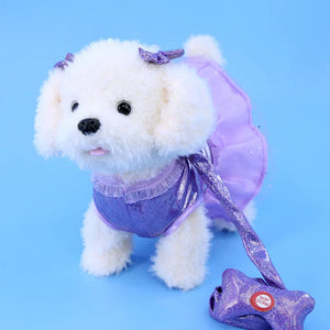 Walk, Wag and Sing Bichon Frise Interactive Plush Toy-Stuffed Animals-Bichon Frise, Stuffed Animal-7