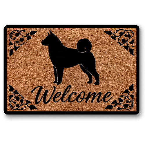 Warm Akita Inu Welcome Door Mat-Home Decor-Akita,Doormat,Home Decor-1