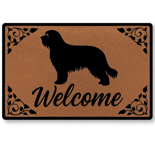 Warm Bearded Collie Welcome Door Mat-Home Decor-Doormat,Home Decor-1