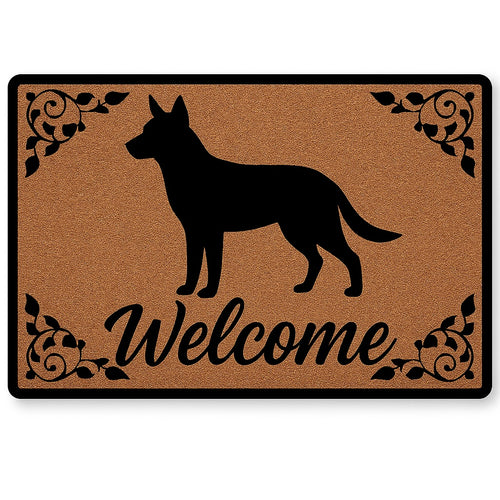 Warm Blue Heeler Welcome Door Mat-Home Decor-Doormat,Home Decor-1
