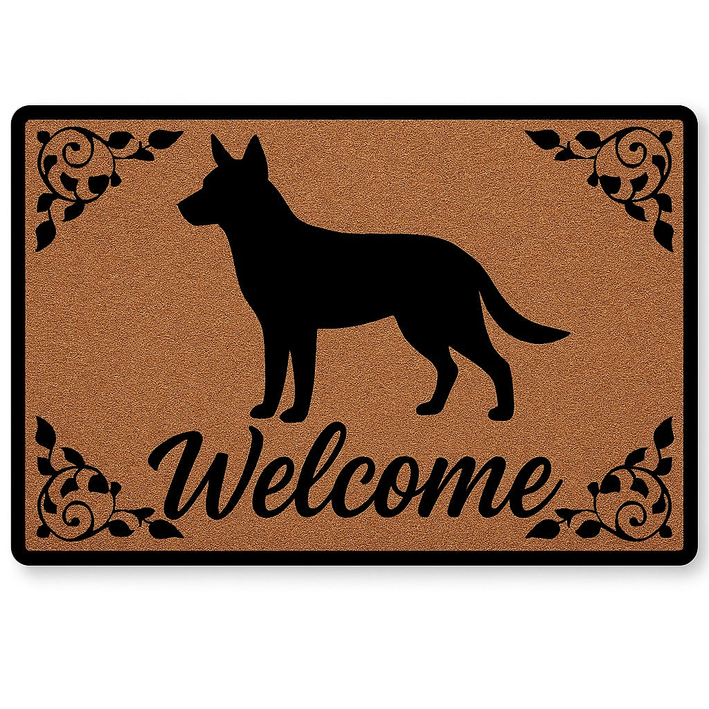 Warm Blue Heeler Welcome Door Mat-Home Decor-Doormat,Home Decor-1