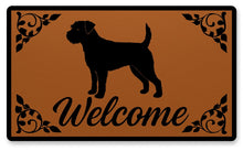 Load image into Gallery viewer, Warm Border Terrier Welcome Door Mat-Home Decor-Doormat,Home Decor-1