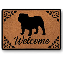 Load image into Gallery viewer, Warm English Bulldog Welcome Door Mat-Home Decor-Doormat,English Bulldog,Home Decor-2