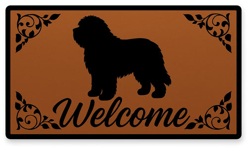 Warm Old English Sheepdog Welcome Door Mat-Home Decor-Doormat,Home Decor-1