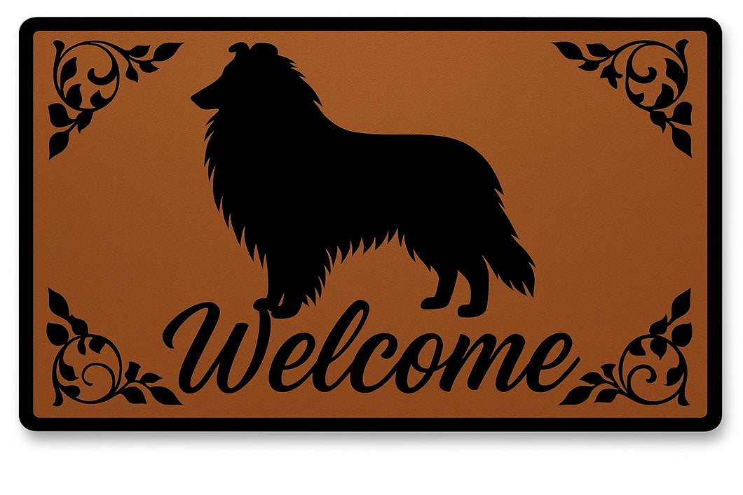 Warm Sheltie Welcome Door Mat-Home Decor-Doormat,Home Decor-1