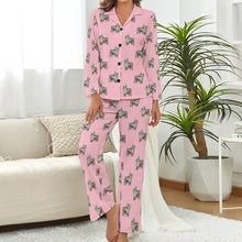 Load image into Gallery viewer, Watercolor Black Cocker Spaniels Christmas Pajamas Set for Women-Pajamas-Apparel, Christmas, Cocker Spaniel, Dog Mom Gifts, Pajamas-S-Light Pink-5