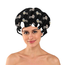 Load image into Gallery viewer, Watercolor Black Cocker Spaniels Christmas Reusable Shower Caps-Accessories-Accessories, Christmas, Cocker Spaniel, Dog Mom Gifts-5