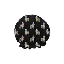 Load image into Gallery viewer, Watercolor Black Cocker Spaniels Christmas Reusable Shower Caps-Accessories-Accessories, Christmas, Cocker Spaniel, Dog Mom Gifts-7
