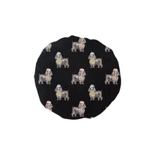 Load image into Gallery viewer, Watercolor Black Cocker Spaniels Christmas Reusable Shower Caps-Accessories-Accessories, Christmas, Cocker Spaniel, Dog Mom Gifts-Midnight Black-ONE SIZE-6
